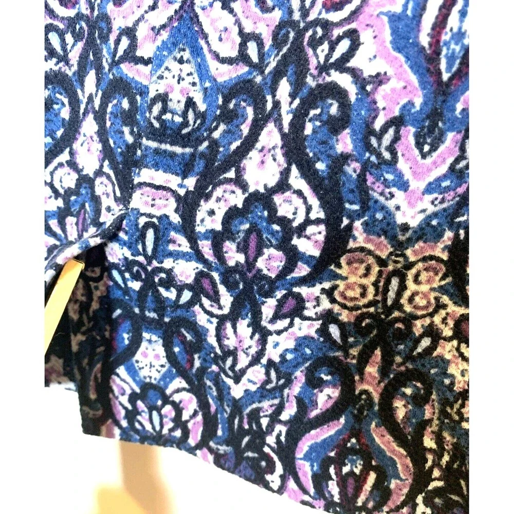J Jill Skirt Womens Petite Small Purple Straight Stretch Pull On Lined Career